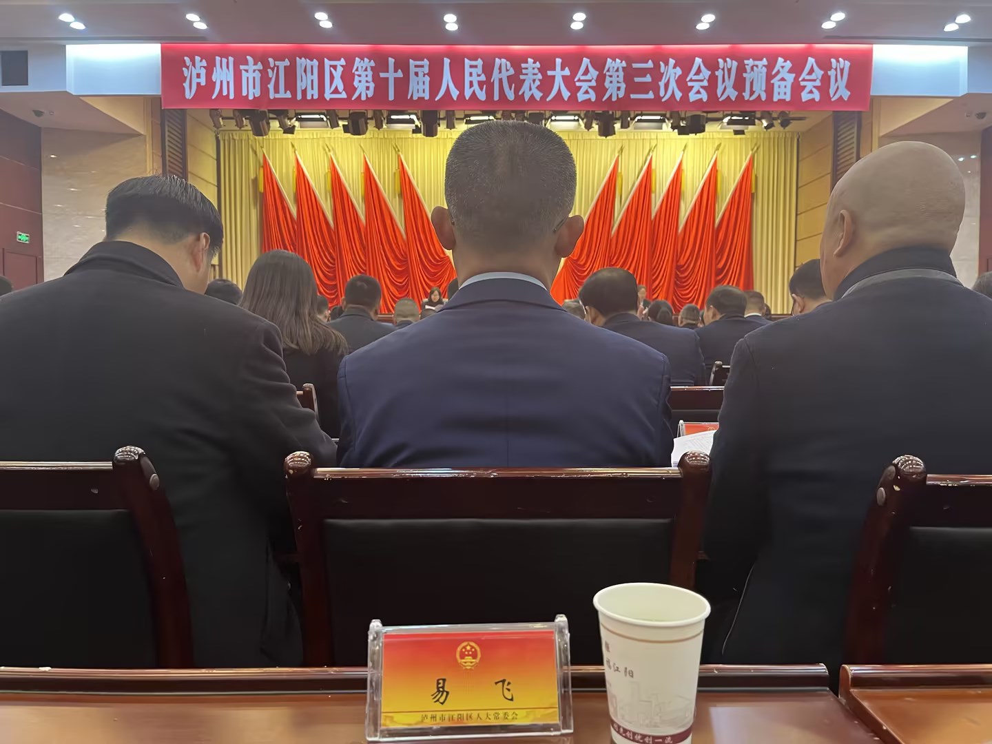 易飞参加三天的人代会