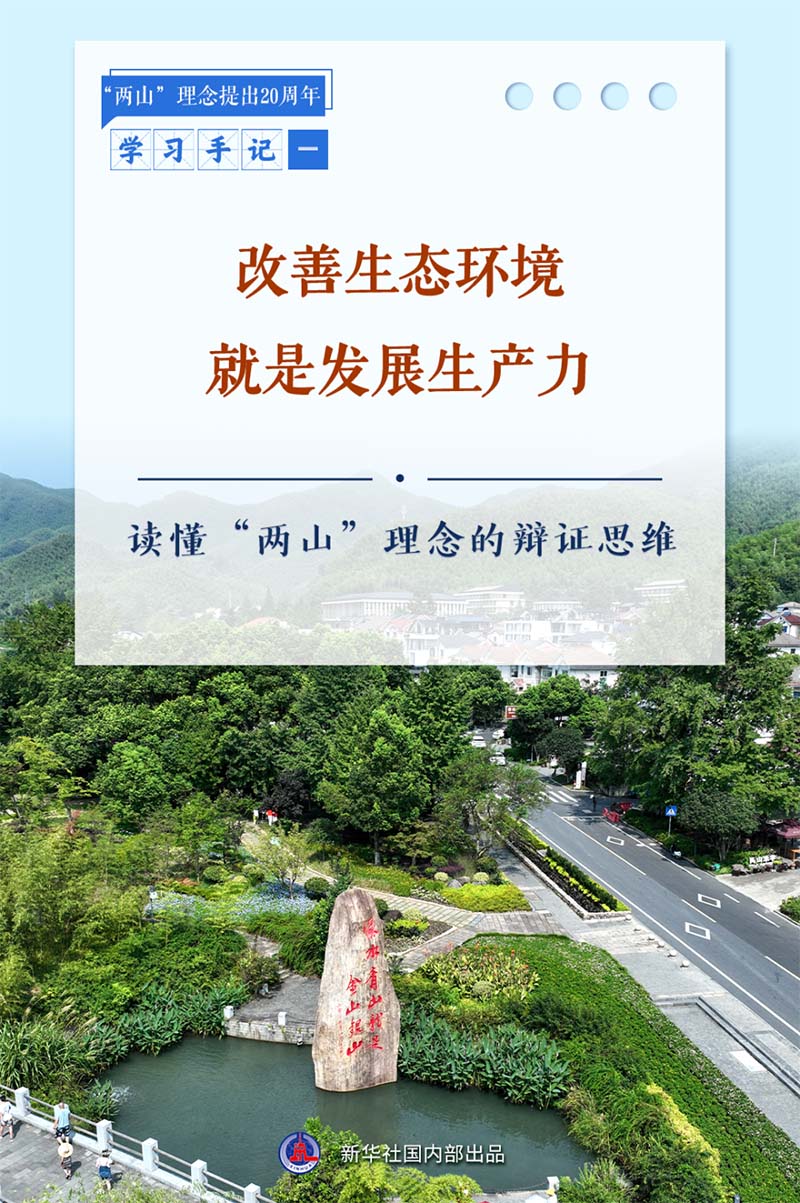 改善生态环境就是发展生产力——读懂“两山”理念的辩证思维